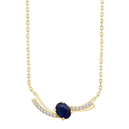 Toi & Moi Saphir & Diamants 0,03ct II