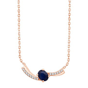 Toi & Moi Saphir & Diamants 0,03ct II