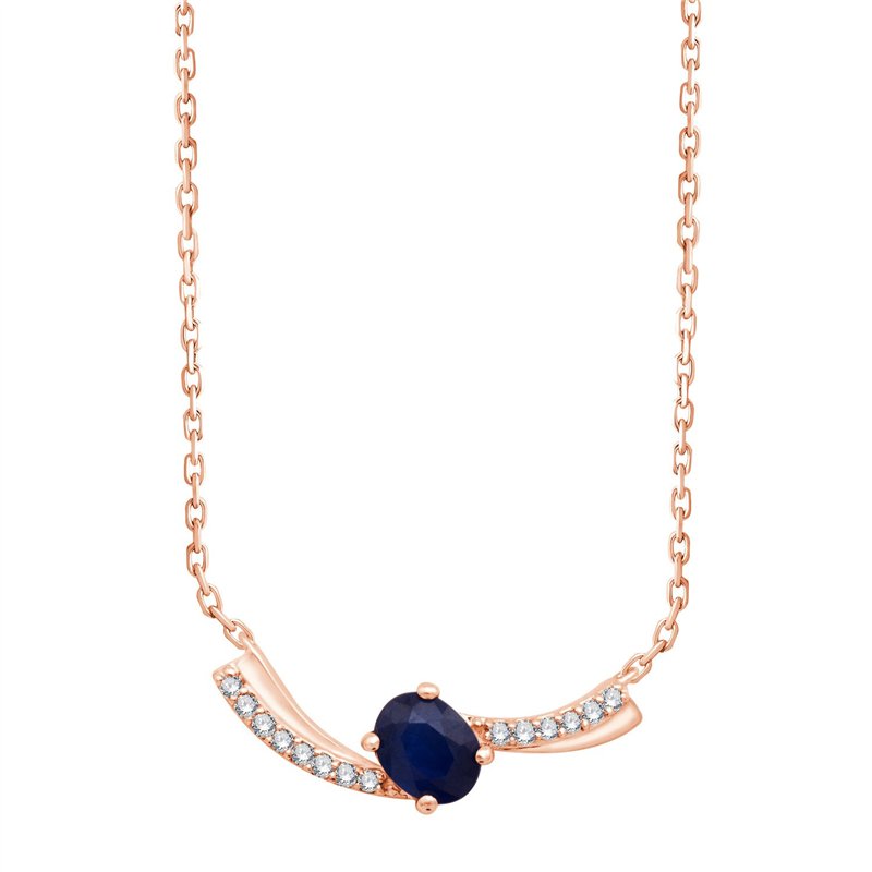 Toi & Moi Saphir & Diamants 0,03ct II