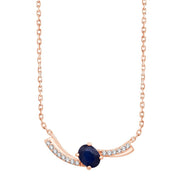 Toi & Moi Saphir & Diamants 0,03ct II