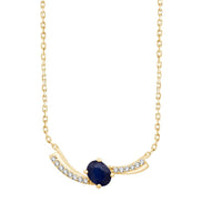 Toi & Moi Saphir & Diamants 0,03ct II