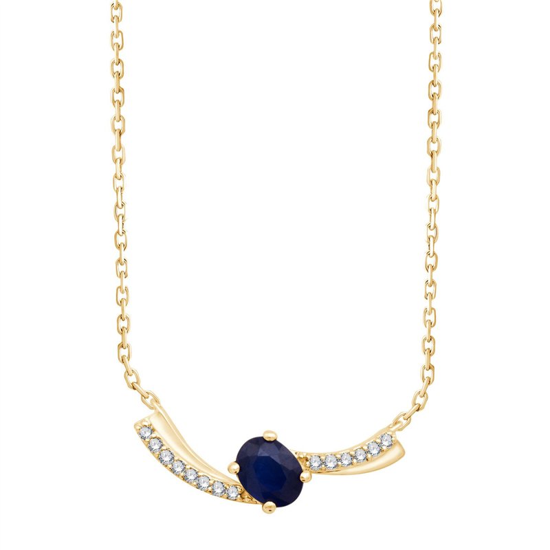 Toi & Moi Saphir & Diamants 0,03ct II