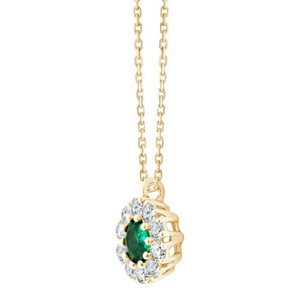 Serti Clos Émeraude & Diamants 0,1ct