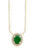Ovale Émeraude & Diamants 0,40ct