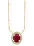 Ovale Rubis & Diamants 0,40ct