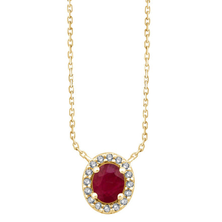 Ovale Rubis & Diamants 0,40ct