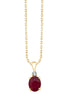 Ovale Rubis & Diamants 0,50ct
