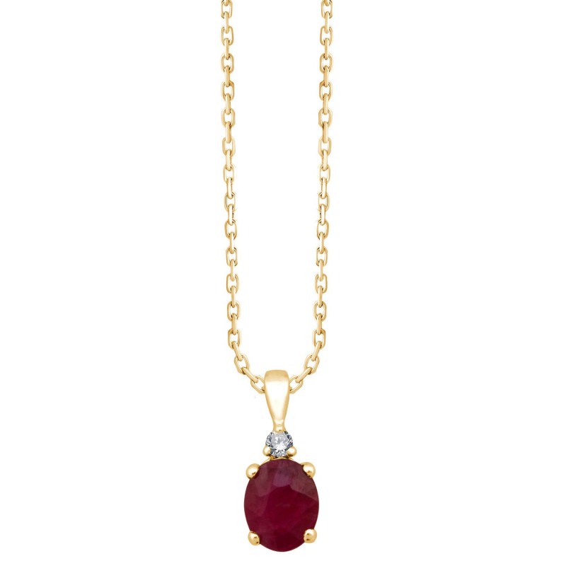 Ovale Rubis & Diamants 0,50ct