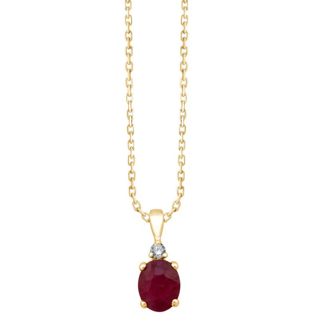 Ovale Rubis & Diamants 0,50ct