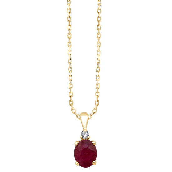 Ovale Rubis & Diamants 0,50ct