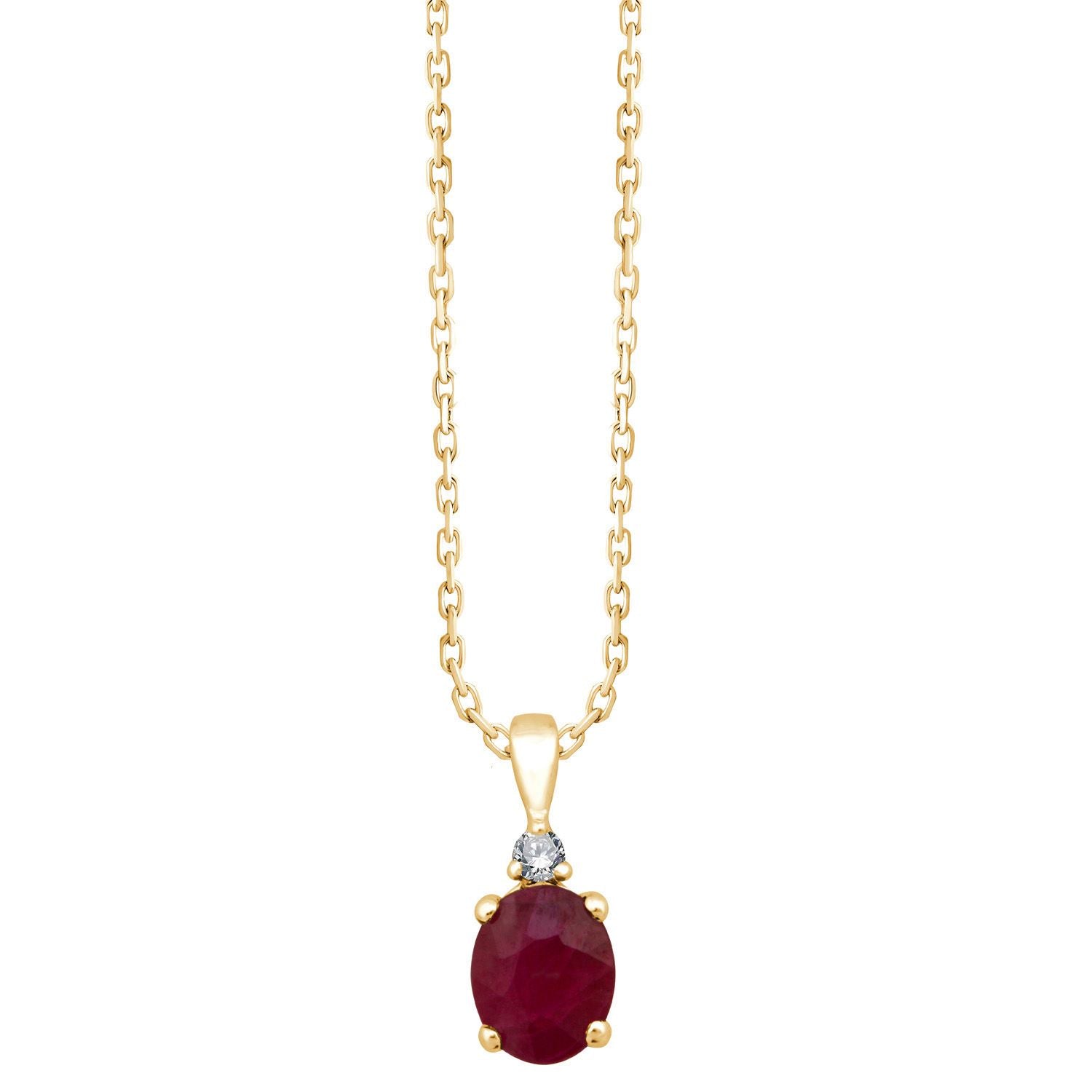 Ovale Rubis & Diamants 0,50ct
