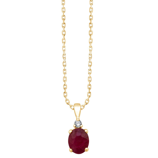 Ovale Rubis & Diamants 0,50ct