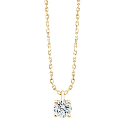 COLLIER EVIDENCE  4 GRIFFES DE 0.15 CT À 1.00 CT