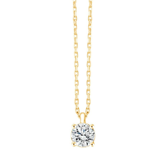 Collier Evidence Serti Clos Diamant 0,4ct I