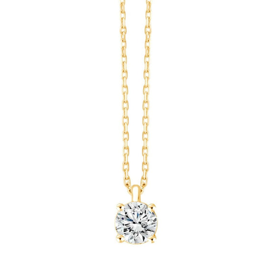 Collier Evidence Serti Clos Diamant 0,5 ct I