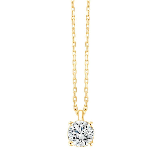 Collier Evidence Serti Clos Diamant 0,7ct
