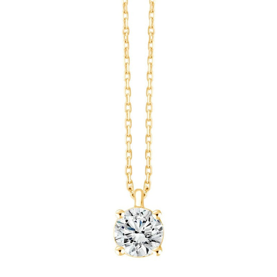 Collier serti clos diamant Évidence