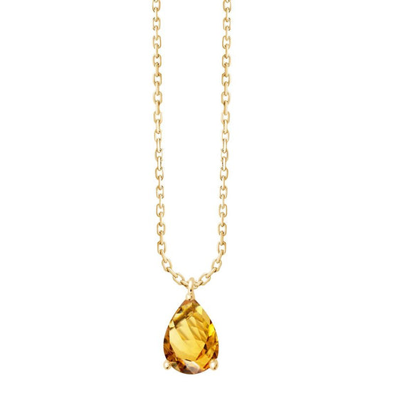 Serti Clos Poire Citrine 0,58ct