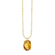 Serti Clos Ovale Citrine 0,72ct