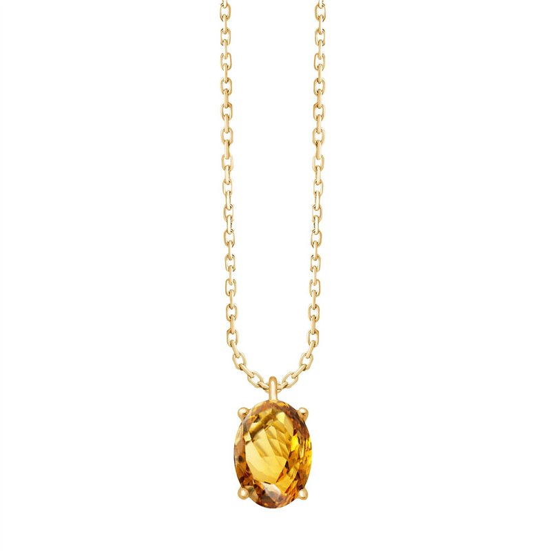 Serti Clos Ovale Citrine 0,72ct