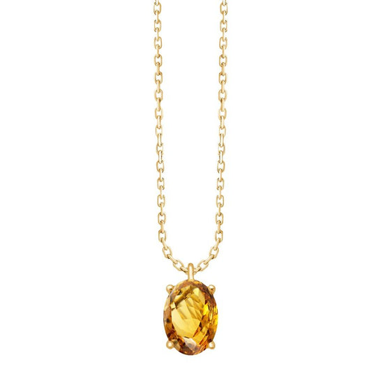 Serti Clos Ovale Citrine 0,72ct
