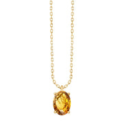 Serti Clos Ovale Citrine 0,72ct