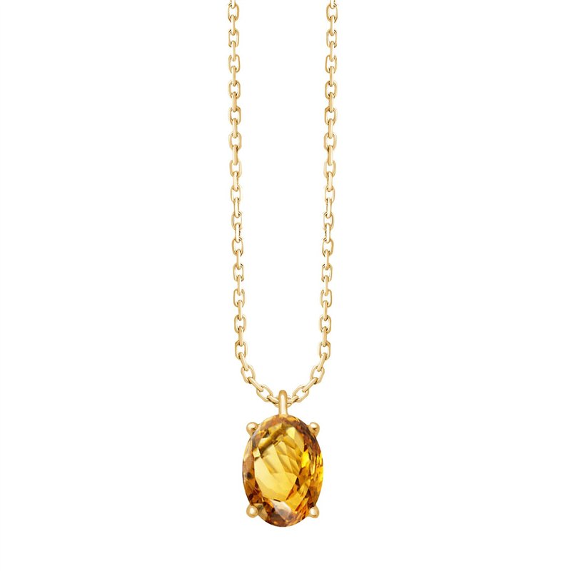 Serti Clos Ovale Citrine 0,72ct