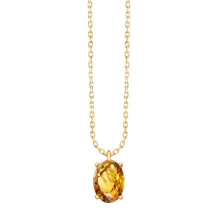 Serti Clos Ovale Citrine 0,72ct