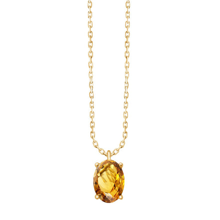 Serti Clos Ovale Citrine 0,72ct
