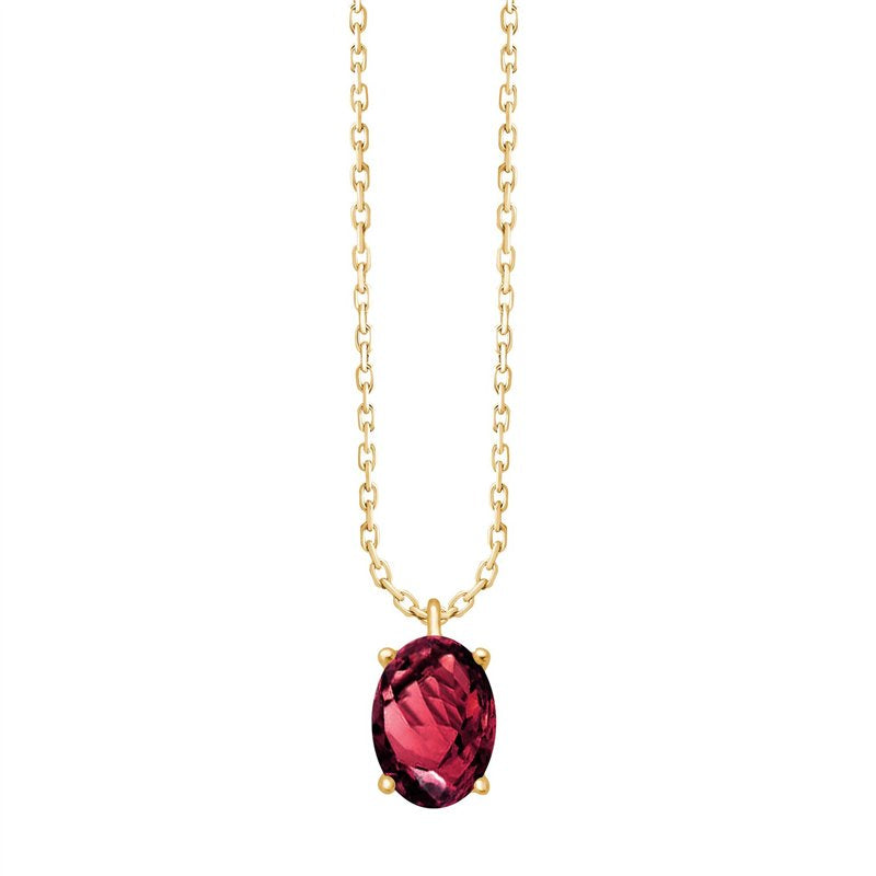Serti Clos Ovale Rhodolite 0,89ct
