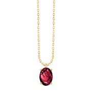 Serti Clos Ovale Rhodolite 0,89ct