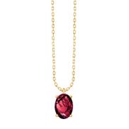 Serti Clos Ovale Rhodolite 0,89ct