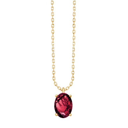 Serti Clos Ovale Rhodolite 0,89ct