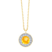 Serti Clos Rond Citrine 3,29ct