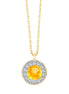 Serti Clos Rond Citrine 3,29ct