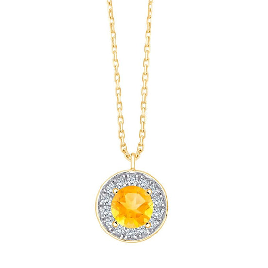 Serti Clos Rond Citrine 3,29ct