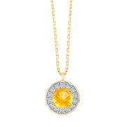 Serti Clos Rond Citrine 3,29ct