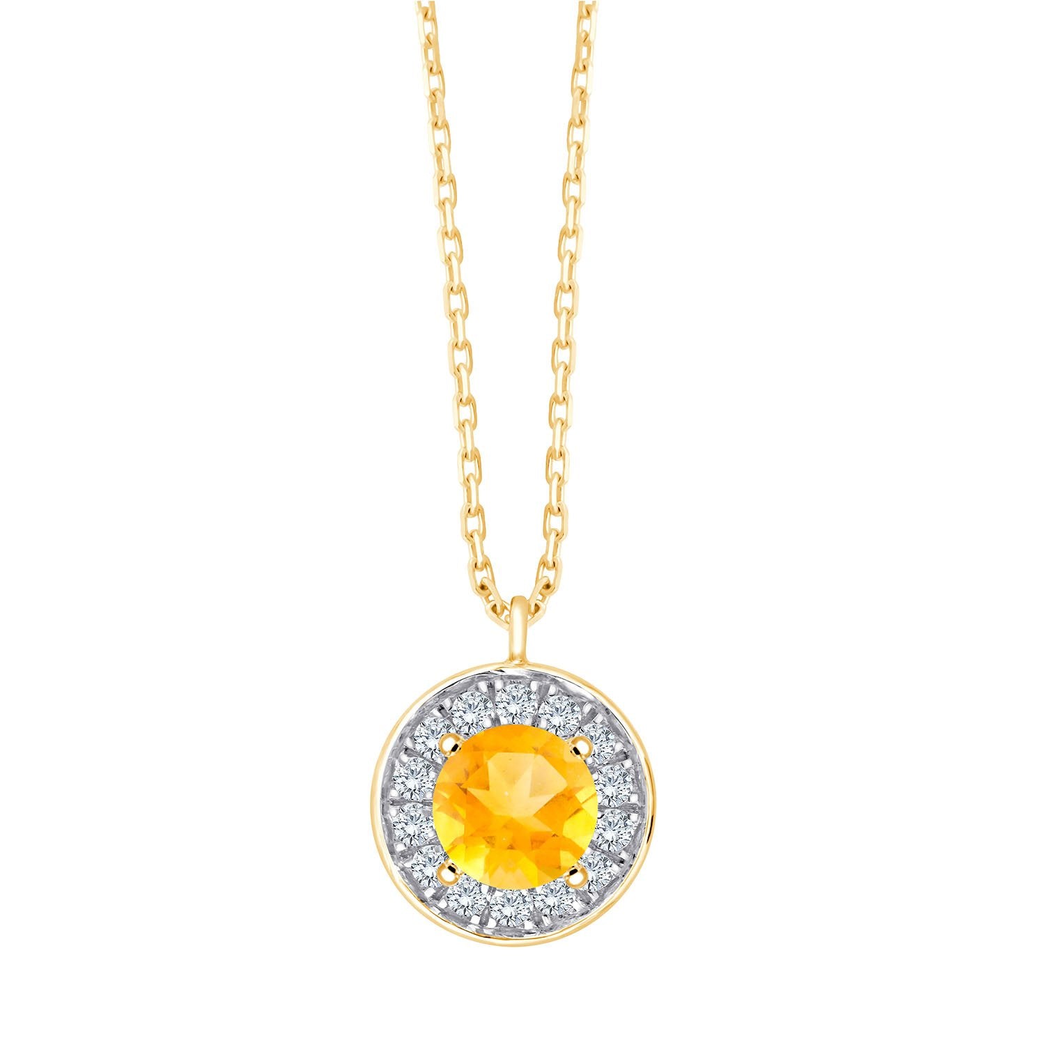 Serti Clos Rond Citrine 3,29ct