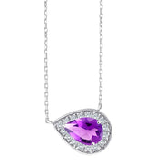 Serti Clos Poire Améthyste 0,702ct