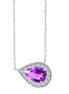 Serti Clos Poire Améthyste 0,702ct