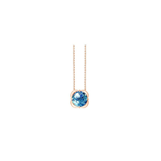 Collier Kalista serti clos pierre fine en or 18 carats