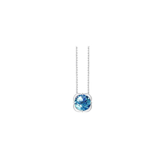 Collier Kalista serti clos avec pierre fine en or 18 carats