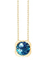 Collier Kalista serti clos pierre fine en or 18 carats