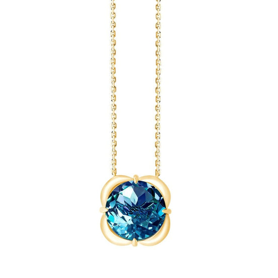 Collier Kalista serti clos pierre fine en or 18 carats
