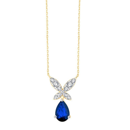 Toi & Moi Saphir & Diamants 0,08ct