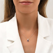 Toi & Moi Saphir & Diamants 0,08ct