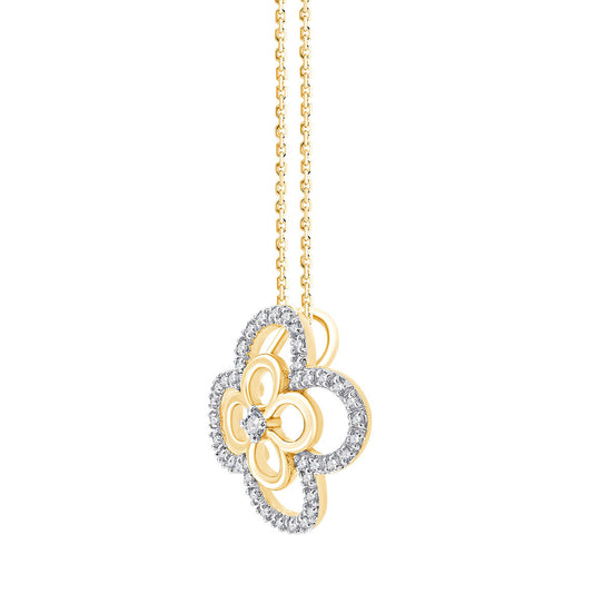 Collier en Or 18 Carats pavé de Quarante-et-Un Diamants Naturels
