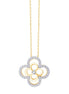 Collier 41 Diamants 0,09ct Or Jaune Rhodié