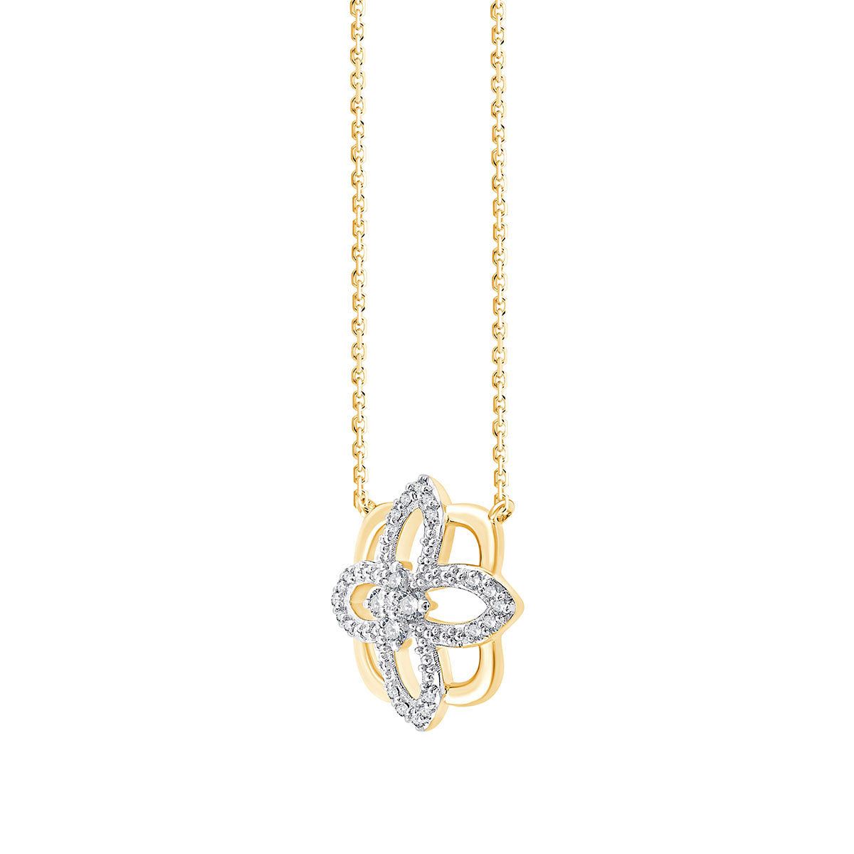 Collier en Or 18 Carats — Vingt-Cinq Diamants Naturels pour 0,495 Carat