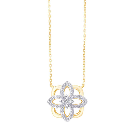 Collier 25 Diamants 0,495ct Or Jaune Rhodié